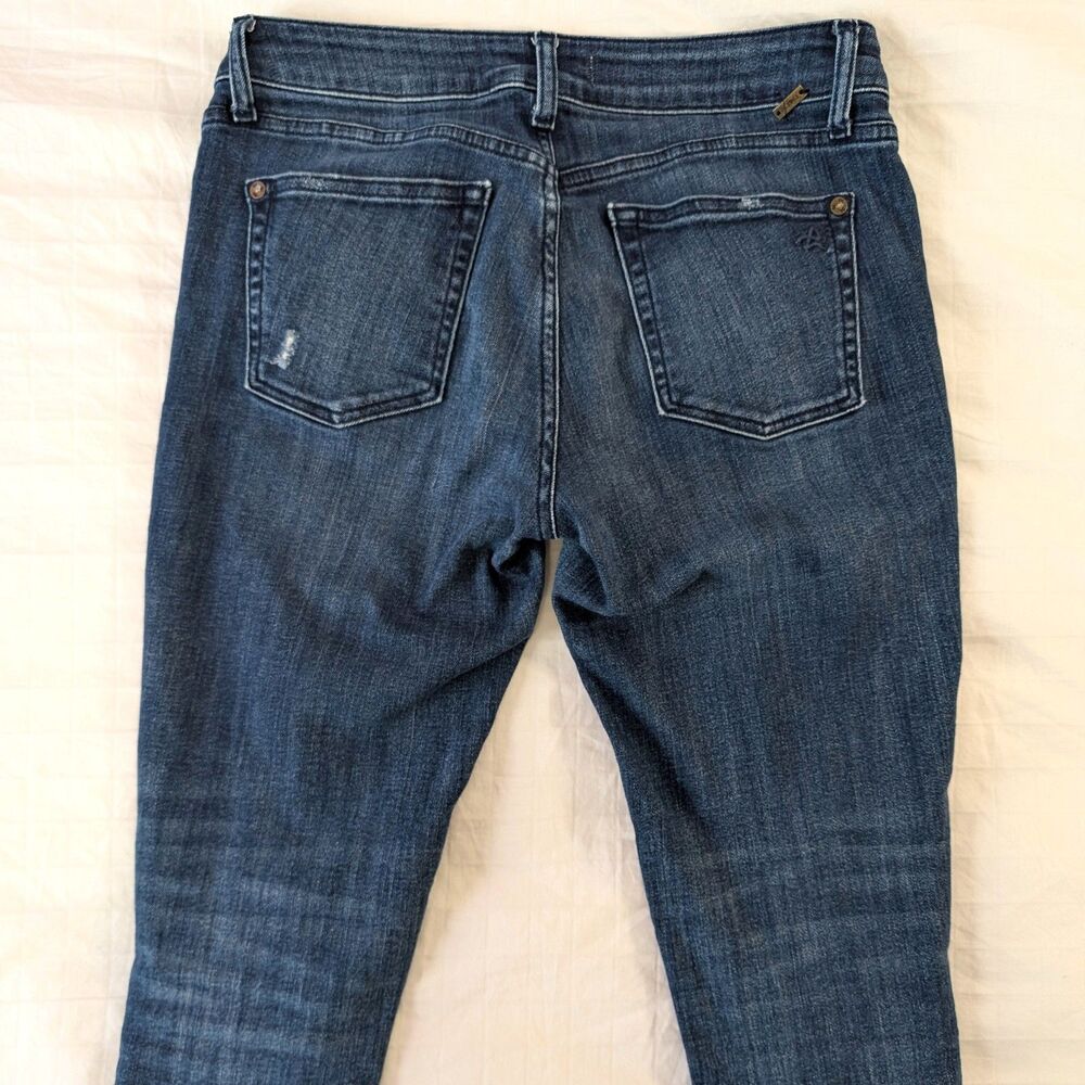 DL1961 Margaux Mid Rise Ankle Skinny Distressed Ripped Jeans, Size 26 - Picture 5 of 8